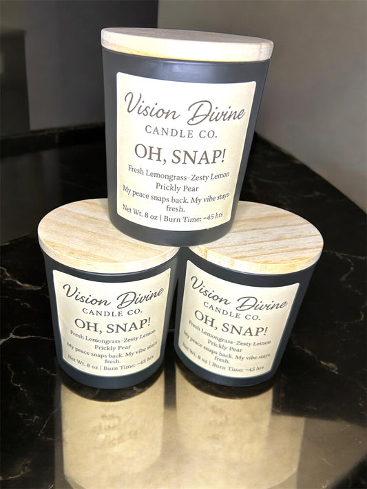Oh, Snap 8 oz (glass) candle