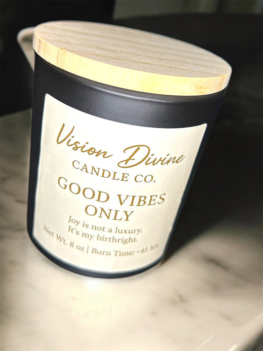 Good Vibes Only 8 oz Candle